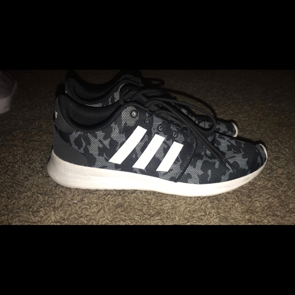 Adidas cloudfoam camo tennis shoes